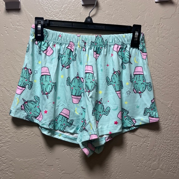 NWOT - Green & Pink - Cactus Pajama Set - Unknown Brand - Picture 6 of 7